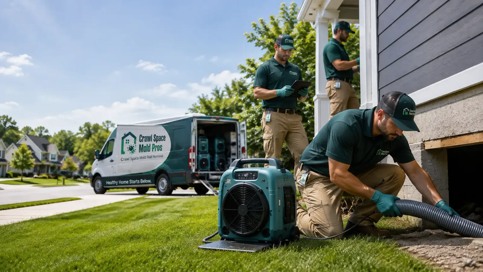 Crawl Space Mold Removal in Athens, WI